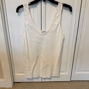 Nordstrom Cream Scoop Neck Tank Top